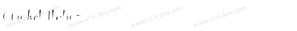 Cricket Italic字体转换